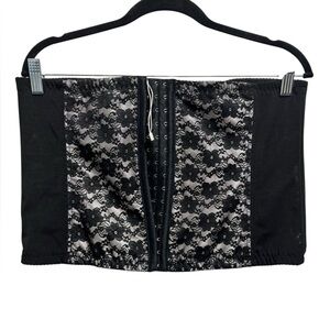 Charmian Black Lace Bustier Top